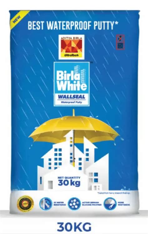 Birla White Wallseal Waterproof Putty Packaging Size 30 KG At Rs 900