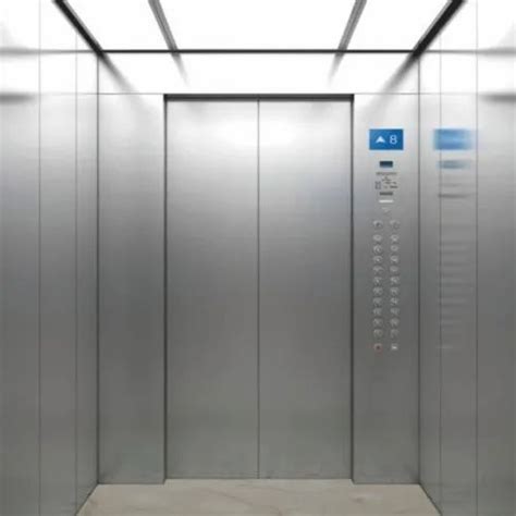 Stainless Steel Sliding Door Passenger Elevator Max Persons Capacity