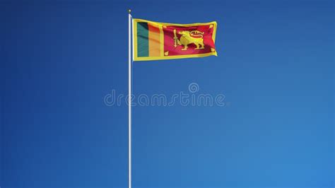 Sri Lanka Flag Waving In The Wind National Flag Of Sri Lanka Sign Of