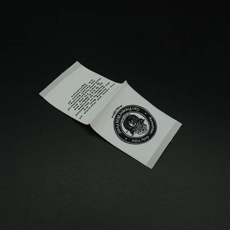 High Quality Custom Polyester Satin Woven Labels For Bags Garment Shoes