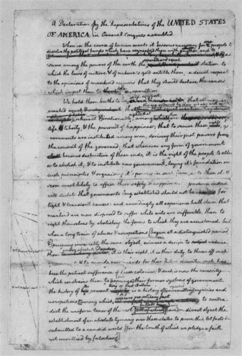 Drafting the Declaration of Independence