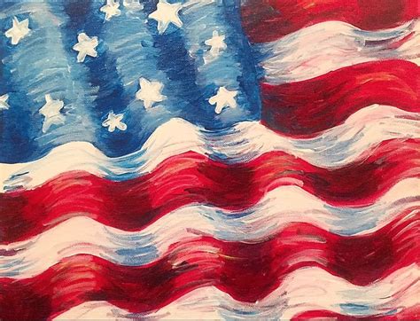 American Flag Painting American Flag Painting Flag Painting