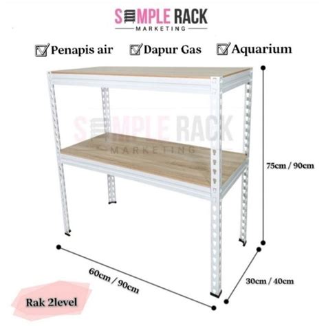 Rak Tingkat Rak Meja Rak Akuarium Rak Dapur Gas Rak Penapis Air
