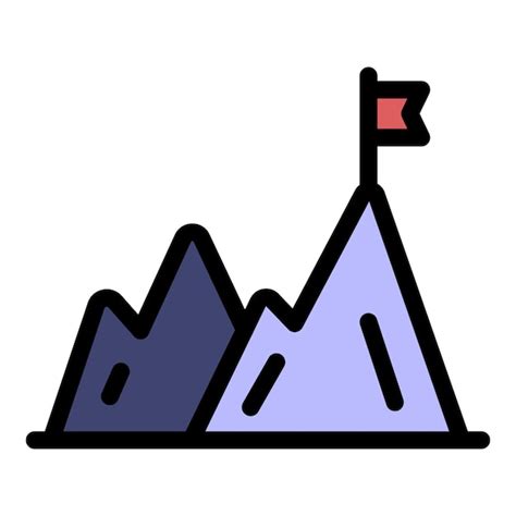 Premium Vector Hiking Mountains Icon Outline Hiking Mountains Vector