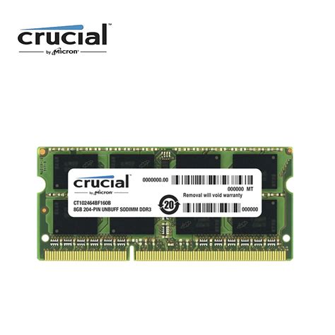 Crucial Memoria Ram Ddr3 8G 1600MHZ 1 35 V CL11 204pin PC3 12800