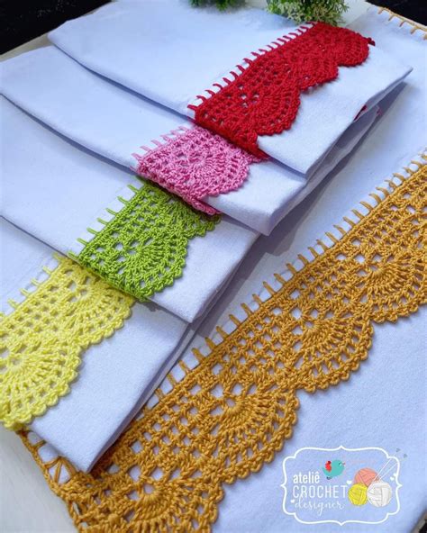 Learn How To Crochet Border Lace Step By Step Diy Easy Crocheting Lace