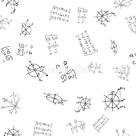 Mathematical Scientific Formulas And Expressions Educational Vector