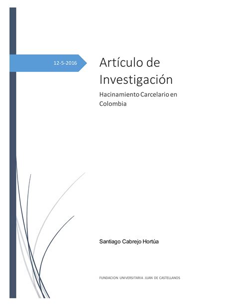 Derechos Humanos En Las Cárceles Colombianas Pdf