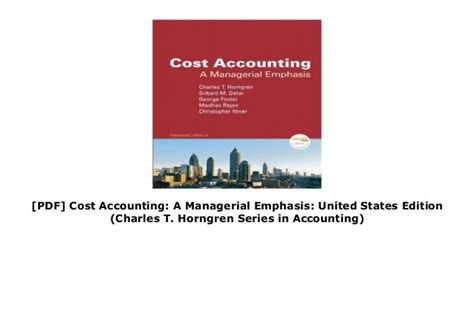 Doc Cost Accounting A Managerial Emphasis United States Edition