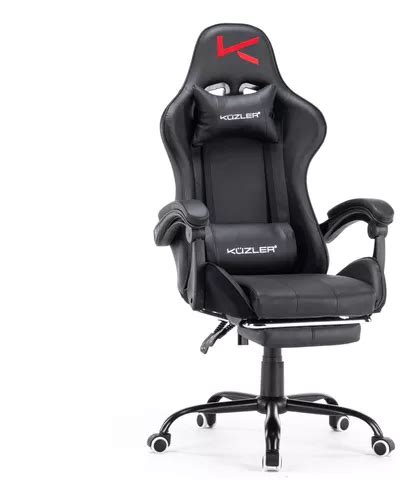 Silla Gamer Kuzler Con Masajeador Lumbar Color Negro Mercadolibre