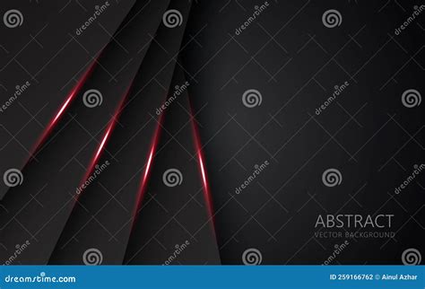 Abstract Light Red Black Space Frame Layout Design Tech Triangle