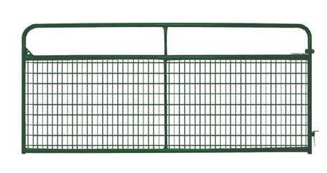 16 Foot Steel Wire Filled Gate Green Fence Supply Inc