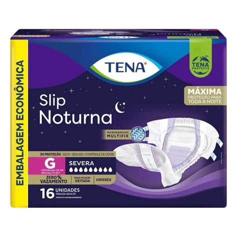 TENA Slip NOTURNA Super G C 16 Unidades Fraldas E CIA