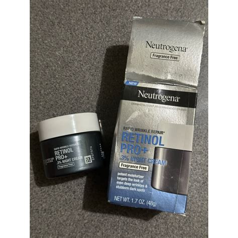 Neutrogena Rapid Wrinkle Repair Cream Retinol Pro Night Moisturizer Fragrance Free 48g