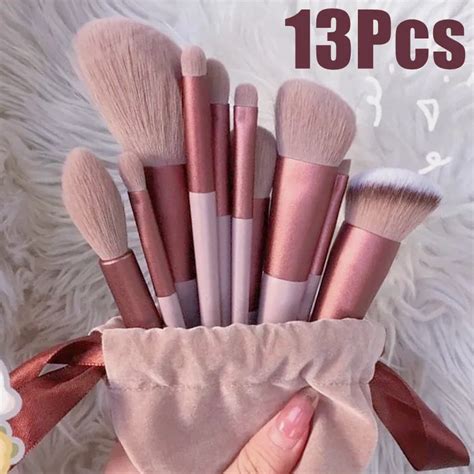 13 pçs pincéis de maquiagem conjunto sombra de olho fundação feminino