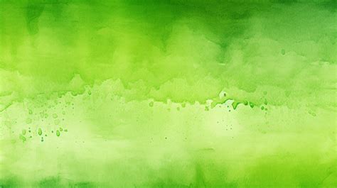 Vibrant Green Watercolor Texture Background Hand Painted With Artistic