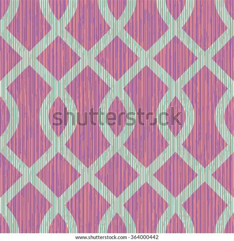 Curved Diamond Trellis Pattern Seamless Vector Stock Vector Royalty