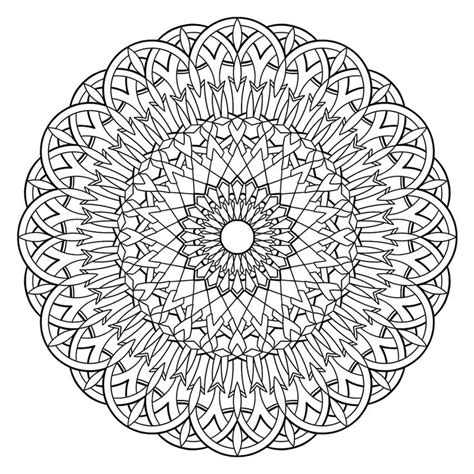 A Black And White Circular Design With Arrows In The Center On A White