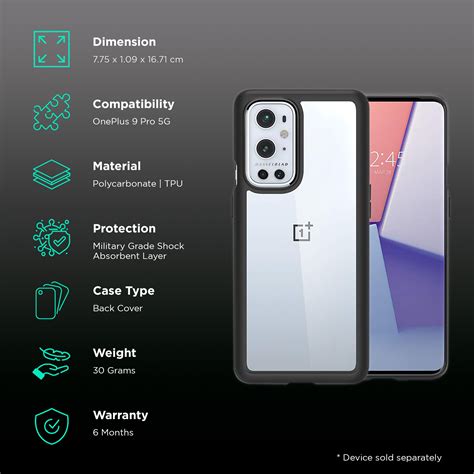 Buy Spigen Ultra Hybrid Polycarbonate And Tpu Back Cover For Oneplus 9