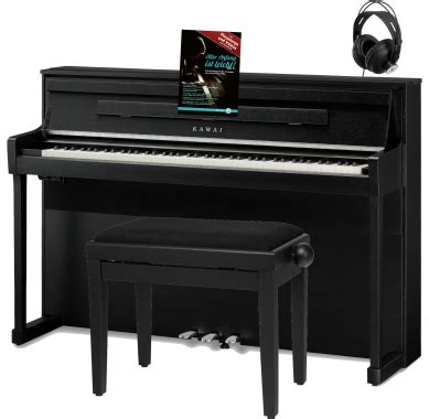 Kawai Ca B Digitalpiano Schwarz Matt Set