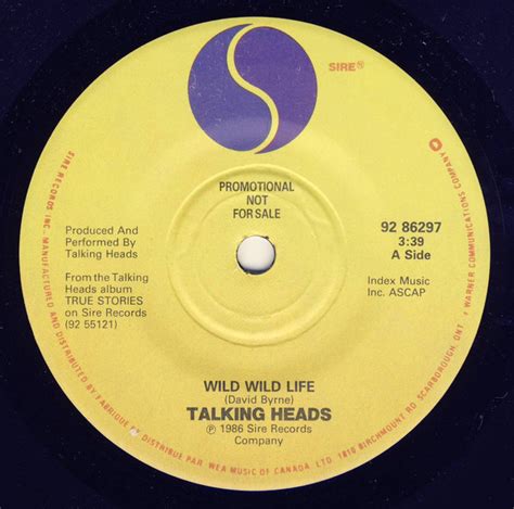 Talking Heads Wild Wild Life 1986 Vinyl Discogs