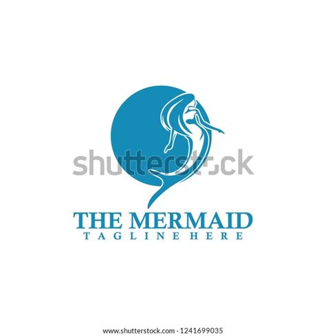 Mermaid Logo Design Stock Vector Royalty Free 1241699035 Shutterstock