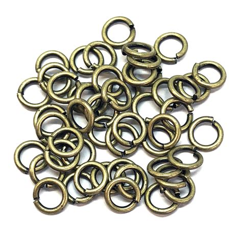 Copper Coated Steel Jump Rings Jumps Rings Brass Ox Finish Mm