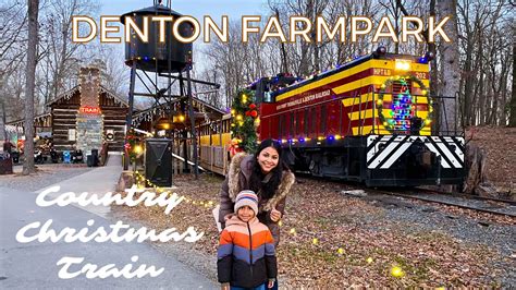 Country Christmas Train Denton Farmpark Denton North Carolina Youtube