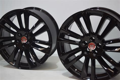 19″ Jaguar F-Pace Wheels Rims Factory OEM Set of 4 59971 Gloss Black ...