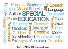 Free Art Print Of Special Education Word Cloud Collage Special