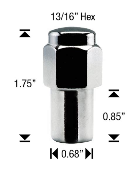 24x LUG NUTS 7 16 CHROME MAG SST WHEEL NUT 85 SHANK CRAGAR CHEVY