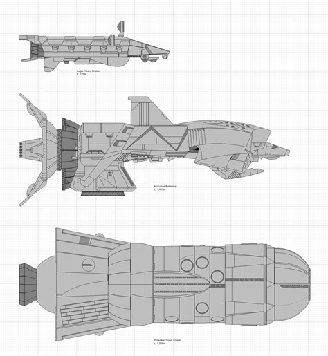 Battletech Warships Heavy Cruiser Spaceship Design Ship