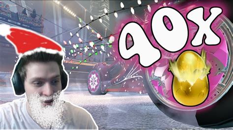 X Mas Opening 2 2 40 Goldene Eier Kisten öffnen Rocket League