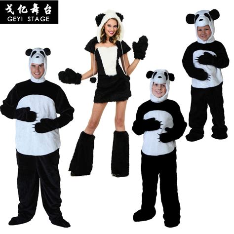 Nette Karikatur Panda B R Kost M Anime Cosplay Outfit Mit Handschuh