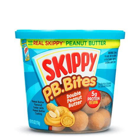 P B Bites Double Peanut Butter Skippy Brand Peanut Butter