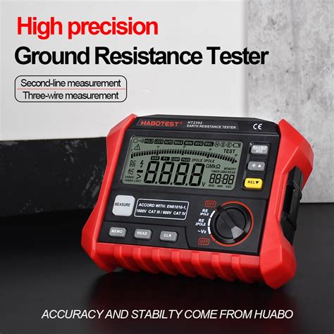 Habotest Earth Ground Resistance Tester Ht V Digital Insulation