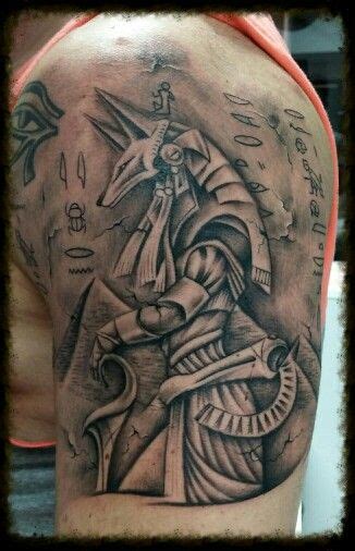 Tattoo De Anubis Mas Que Arte Valladolid Fernando Martin Egyptian