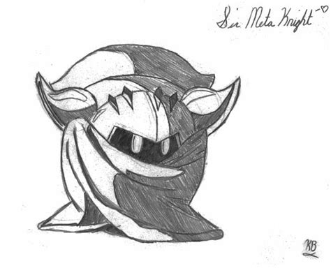 Sir Meta Knight Sketch By Oceanographergrl On Deviantart