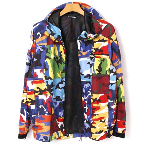 Yahoo オークション F C R B CAMOUFLAGE PRACTICE JACKET 定価34 00