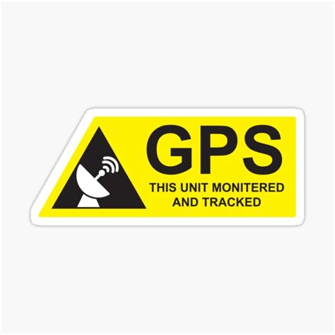 Gps Tracking Warning Sticker Theft Deterrent Gps Monitoring Sticker