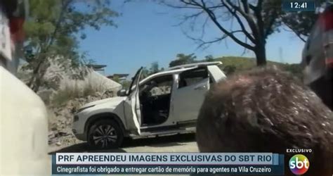 Repórter Do Sbt Rio Tem Imagens De Tiroteio Confiscadas Pela Prf