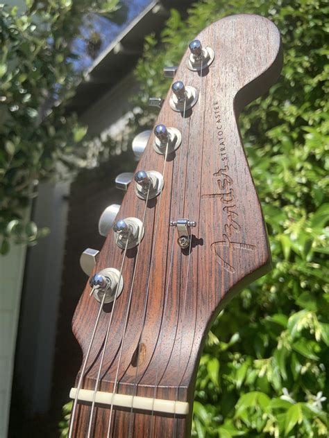 My 1st Build Fender Solid Rosewood Usa Pro Neck With Warmoth Roasted Swamp Ash 1 Piece Body