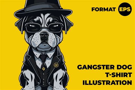 Gangster Dog Graphic by c.gudzik · Creative Fabrica