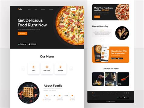 Foodie Food Delivery Website By Sub1 For Sub1 Studio On Dribbble