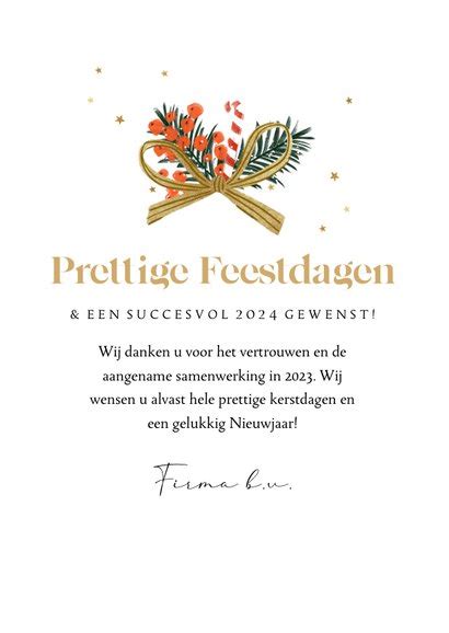 Zakelijke Kerstkaart Illustratie Kerstboom Kaartje Go