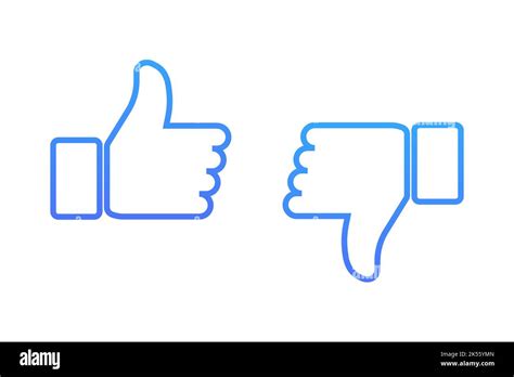 Like And Dislike Icon Simple Design Stock Vector Image And Art Alamy