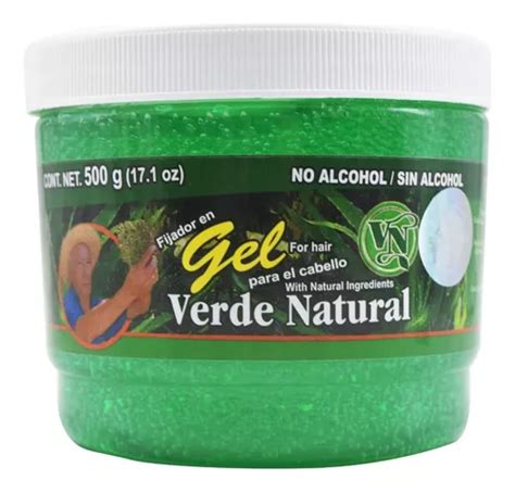 Gel Fijador Para Cabello Sin Alcohol Verde Natural Anticaida Mercadolibre