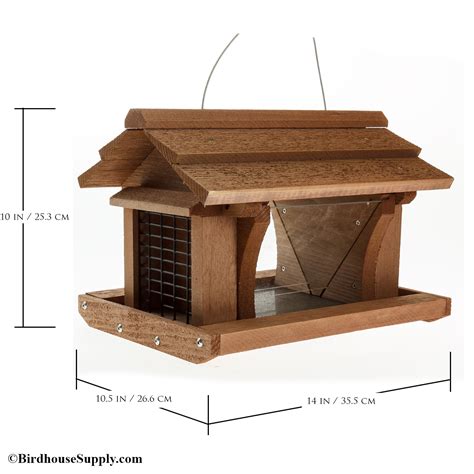 Songbird 14 Inch Seed And Suet Bird Feeder