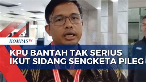 Absen Sidang KPU Bantah Tak Serius Ikuti Sidang Sengketa Pileg 2024