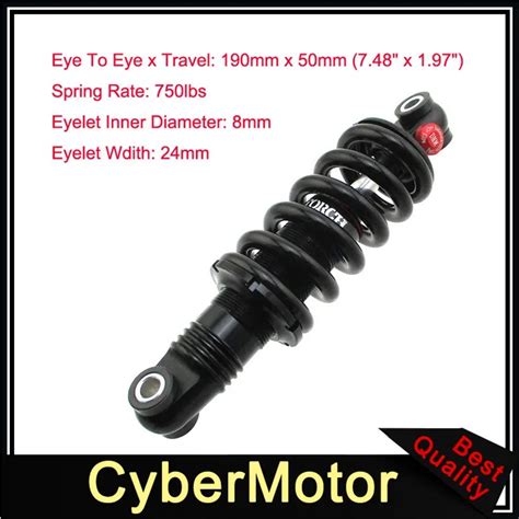 190 X 50mm DNM DV22AR Coil Spring Rear Shock For Mountain Bike Bicycle